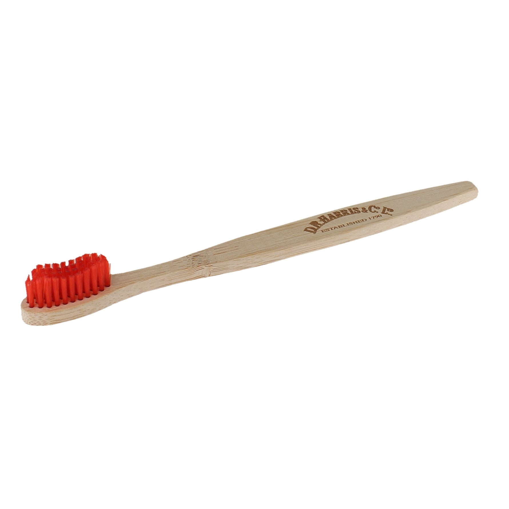 d.r. harris & co. Red Bristle Biodegradable Bamboo Toothbrush