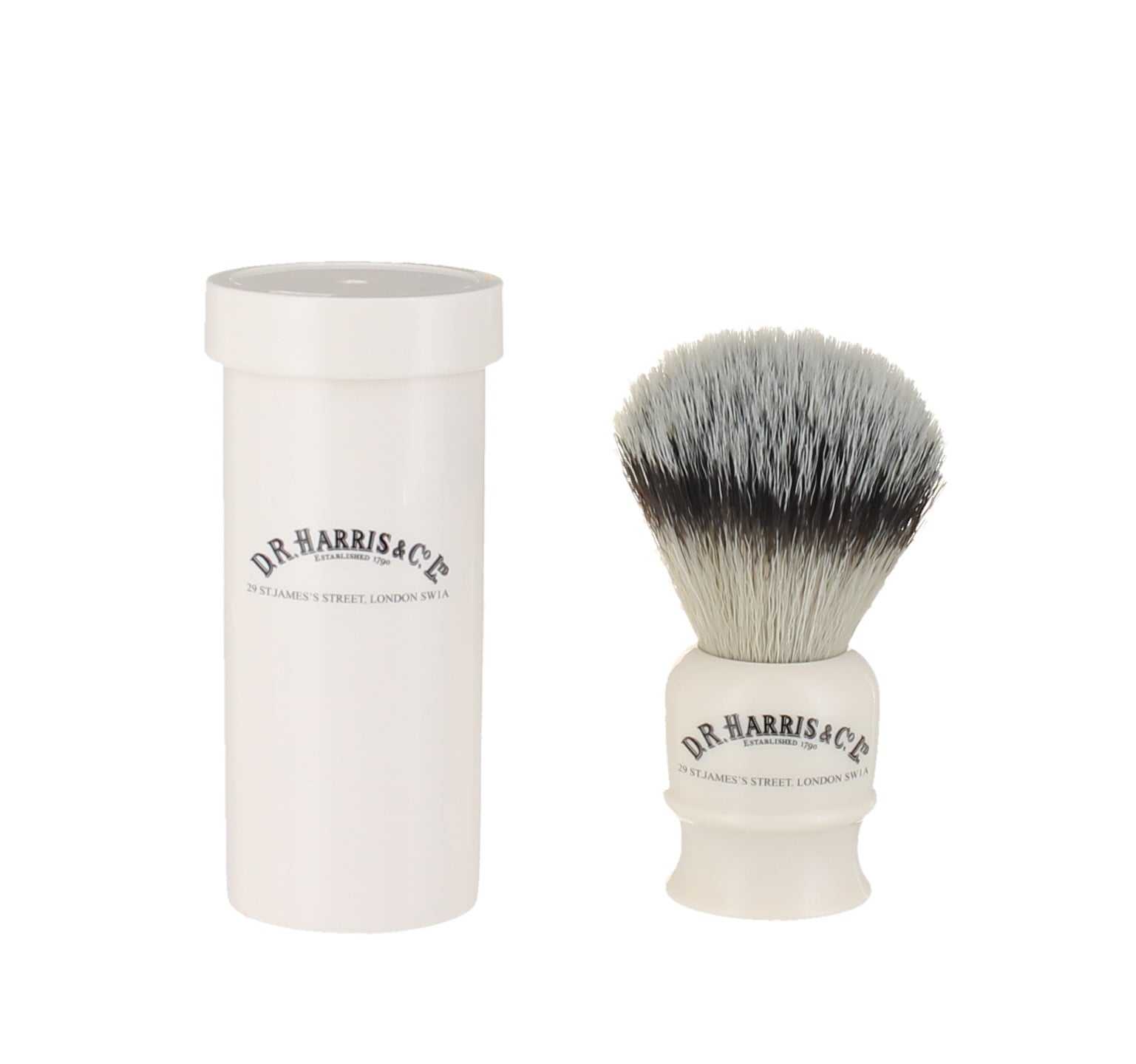d.r. harris & co. Travel Shaving Brush and Tube Ivory – Synthetic Bristle