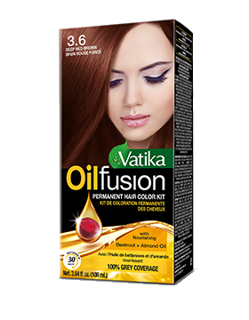dabur Vatika Oilfusion Deep Red Brown Brun Rouge Fonce