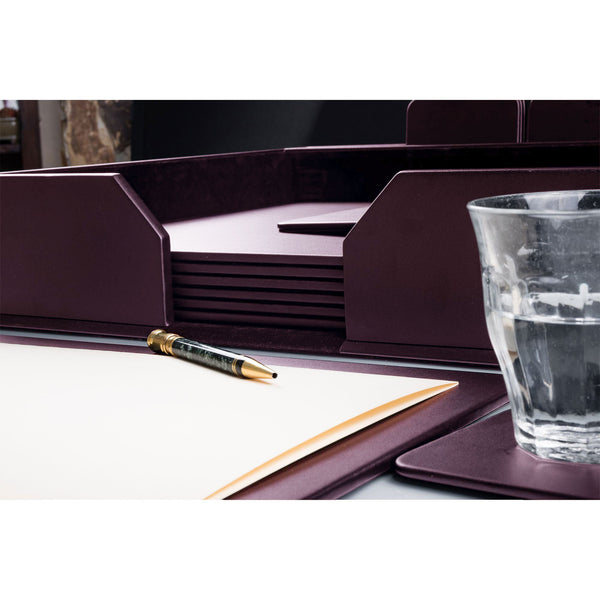 Dacasso 12 Seat Chocolate Brown Leather Conference Room Set W/ Square Coasters