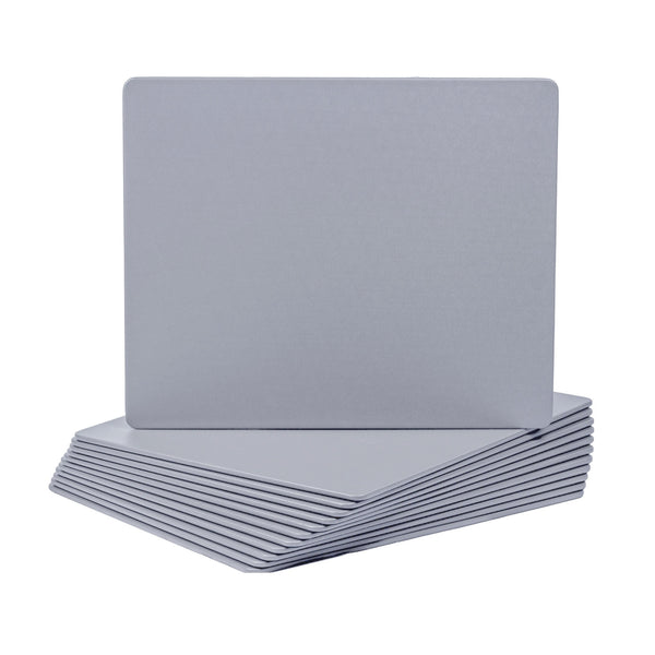 Dacasso 12 Seat Gray Leather Conference Room Set W/ Round Coasters