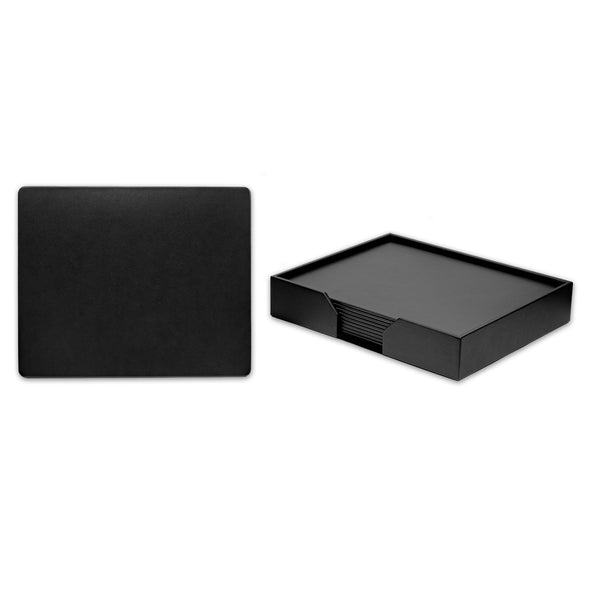Dacasso Black Leatherette 11 Piece Conference Room Set 17 X 14 Size Pads