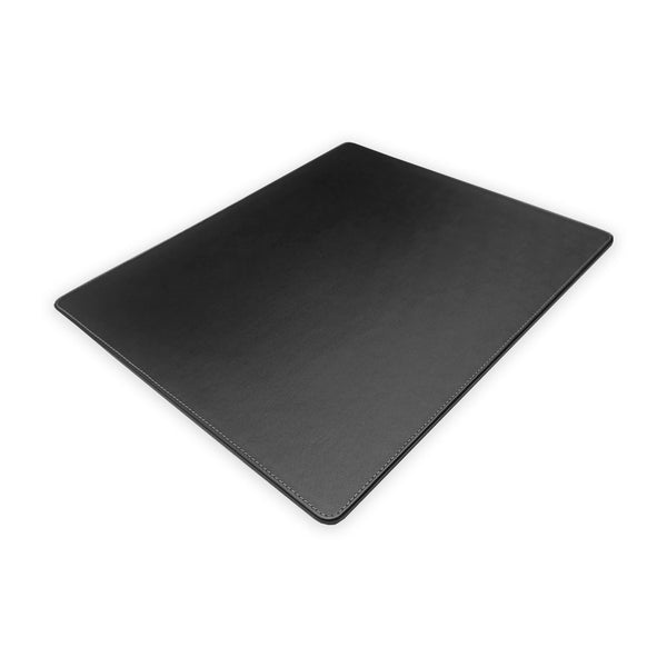 Dacasso Black Leatherette 17 X 14 Conference Table Pad W/ White Stitching