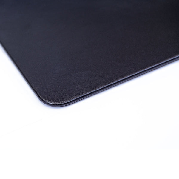 Dacasso Black Leatherette 17" X 14" Conference Table Pad With Thin Metal Core
