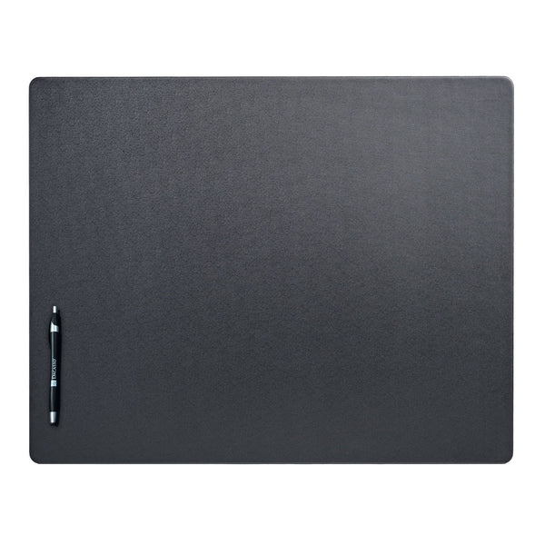 dacasso Black Leatherette 24" x 19" Desk Mat without Rails