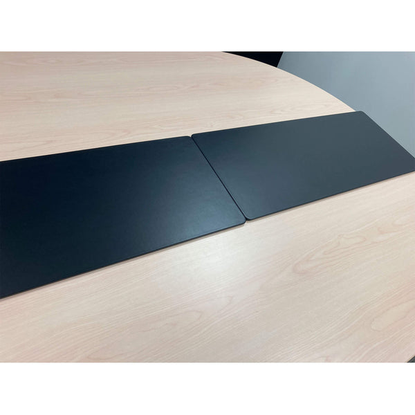 Dacasso Black Leatherette 30" X 12.5" Conference Table Single Runner