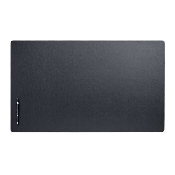 dacasso Black Leatherette 34" x 20" Desk Mat without Rails