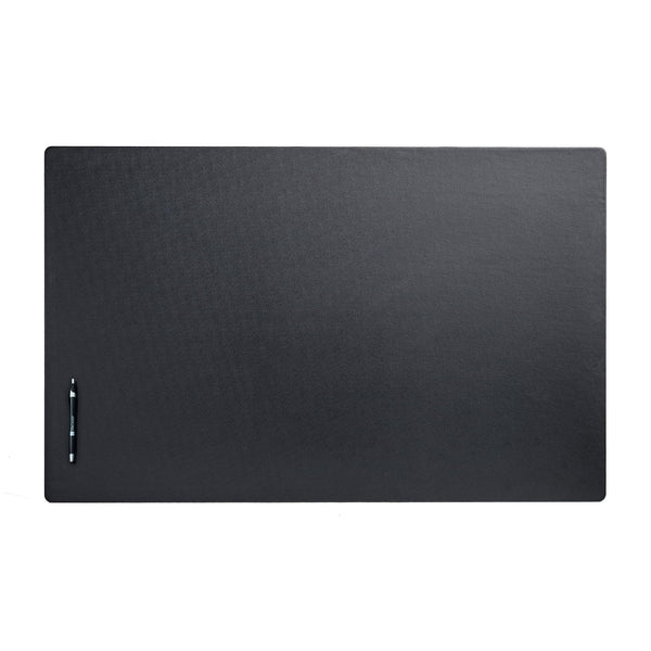 dacasso Black Leatherette 38" x 24" Desk Mat without Rails