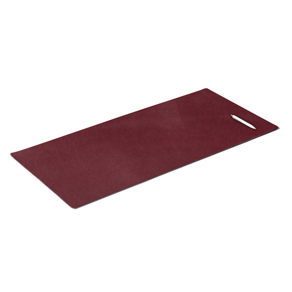Dacasso Burgundy Bonded Leather 36" X 17" No Core Rollable Desk Mat/Pad