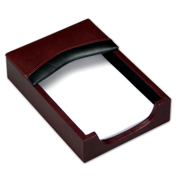 Dacasso Burgundy Contemporary Leather 8-Piece Desk Set