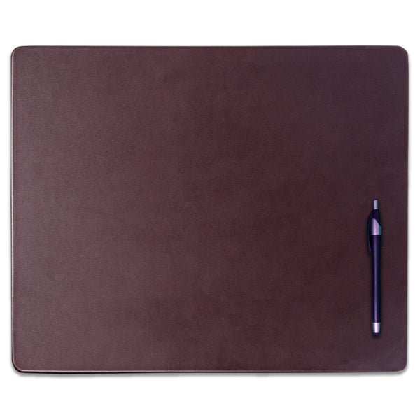 dacasso Chocolate Brown Leather 17" x 14" Conference Table Pad