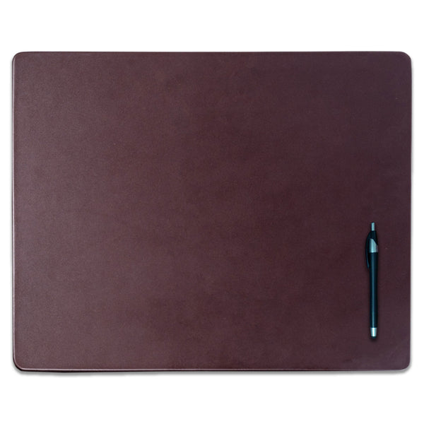 dacasso Chocolate Brown Leather 20" x 16" Conference Table Pad