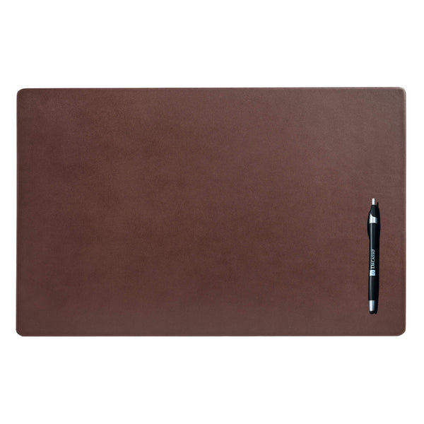 dacasso Chocolate Brown Leather 22" x 14" Conference Pad