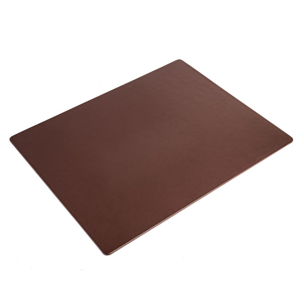 Dacasso Chocolate Brown Leather 24" X 19" Desk Mat Without Rails