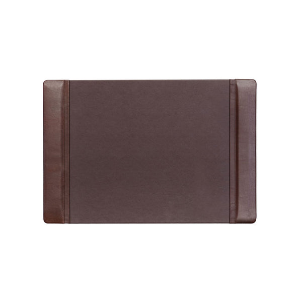 dacasso Chocolate Brown Leather 25.5" x 17.25" Side-Rail Desk Pad