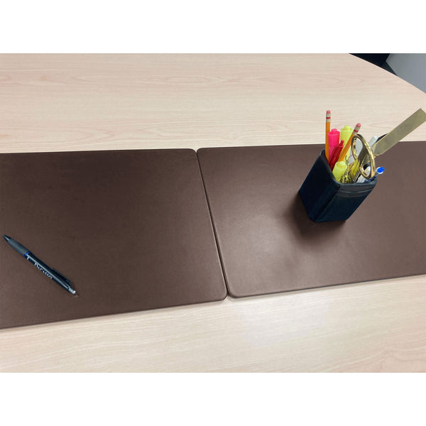 Dacasso Chocolate Brown Leather 30" X 12.5" Conference Table Single Runner