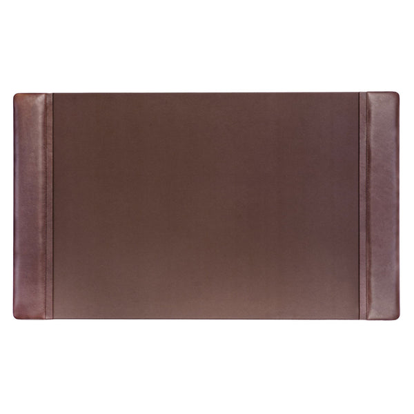 Dacasso Chocolate Brown Leather Desk Pad W/ 2025 Calendar Insert 34 X 20