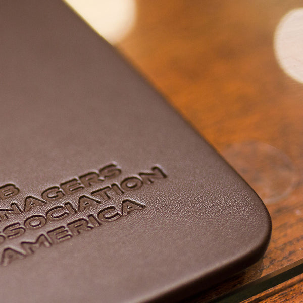 Dacasso Chocolate Brown Leatherette 20" X 16" Conference Table Pad