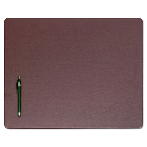 dacasso Chocolate Brown Leatherette 20" x 16" Conference Table Pad