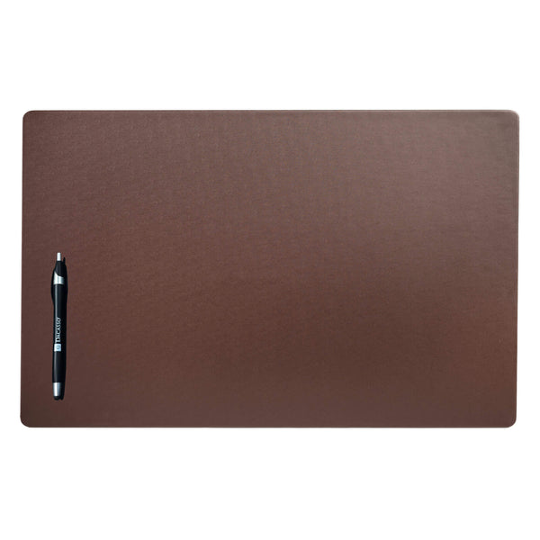 dacasso Chocolate Brown Leatherette 22" x 14" Conference Pad
