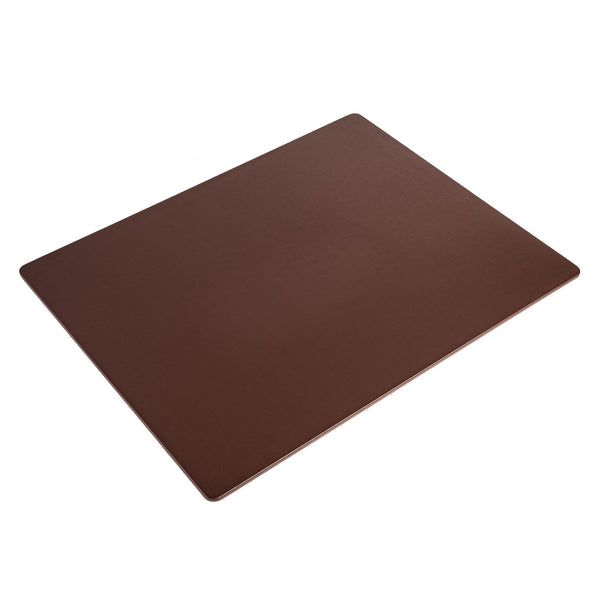 Dacasso Chocolate Brown Leatherette 24" X 19" Desk Mat Without Rails