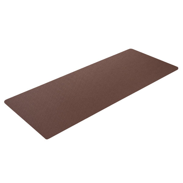 Dacasso Chocolate Brown Leatherette 30" X 12.5" Conference Table Single Runner