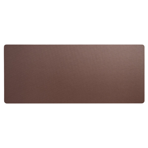 dacasso Chocolate Brown Leatherette 30" x 12.5" Keyboard/Mouse Desk Mat