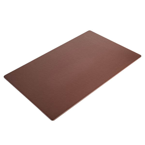 Dacasso Chocolate Brown Leatherette 30" X 19" Desk Mat Without Rails