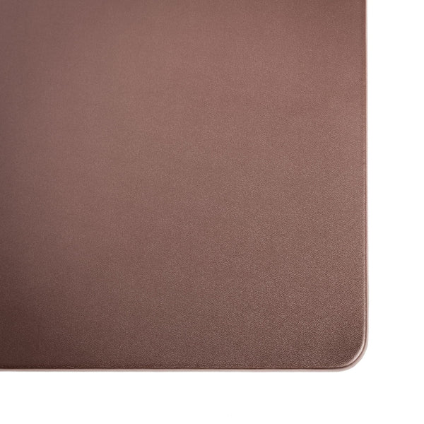 Dacasso Chocolate Brown Leatherette 30" X 19" Desk Mat Without Rails