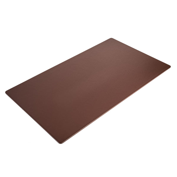 Dacasso Chocolate Brown Leatherette 34" X 20" Desk Mat Without Rails