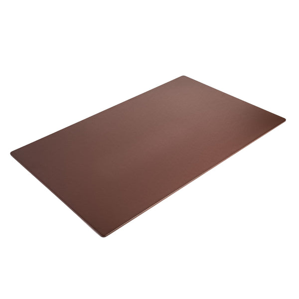 Dacasso Chocolate Brown Leatherette 38" X 24" Desk Mat Without Rails