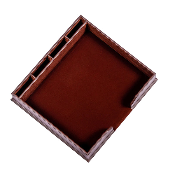 Dacasso Chocolate Brown Leatherette Conference Pad Holder 17 X 14 Pads