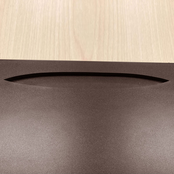 Dacasso Chocolate Brown Leatherette Conference Table Pad With Pen Well 17 X 14