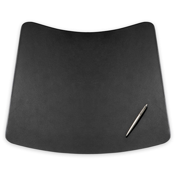 dacasso Classic Black Leather 17" x 14" Conference Pad for Round Table