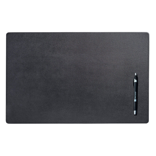 dacasso Classic Black Leather 22" x 14" Conference Pad
