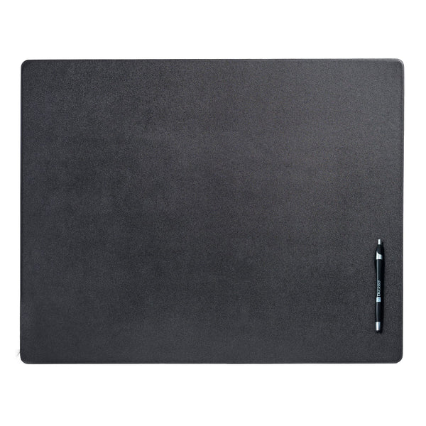 dacasso Classic Black Leather 24" x 19" Desk Mat without Rails