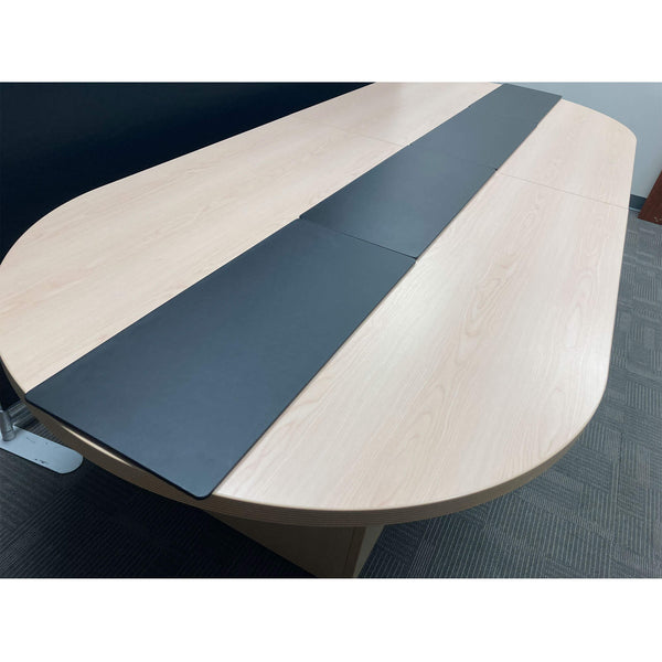 Dacasso Classic Black Leather 30" X 12.5" Conference Table Single Runner