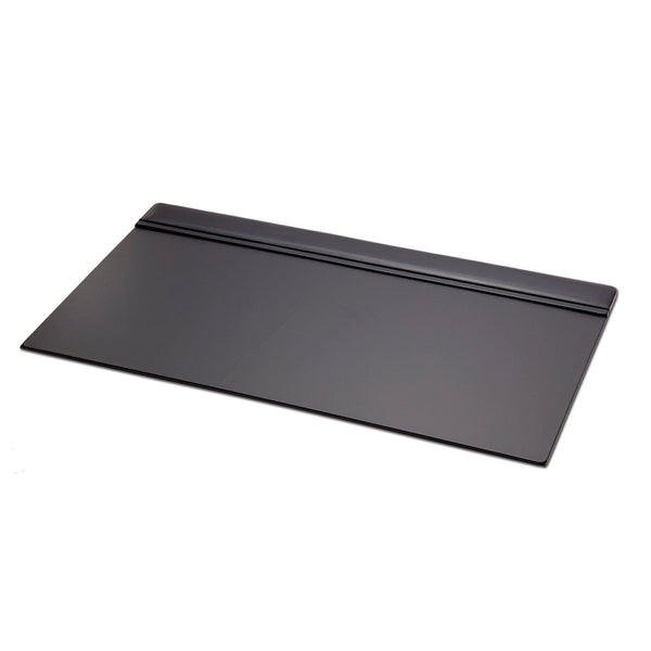 Dacasso Classic Black Leather 34" X 20" Top-Rail Desk Pad