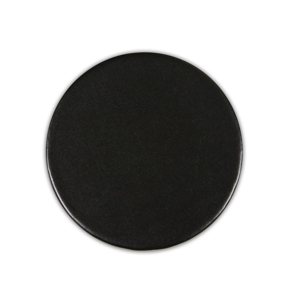 dacasso Black Bonded Leather Coaster