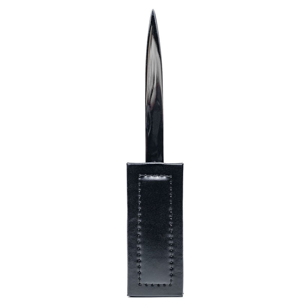 dacasso Black Bonded Leather Letter Opener