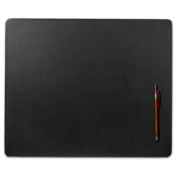 dacasso Black Leather 17 x 14 Conference Table Pad