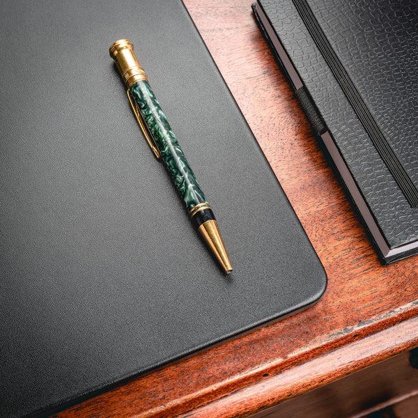 Dacasso Black Leather 20 X 16 Conference Table Pad