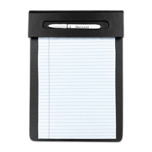 dacasso Black Leatherette Clipboard