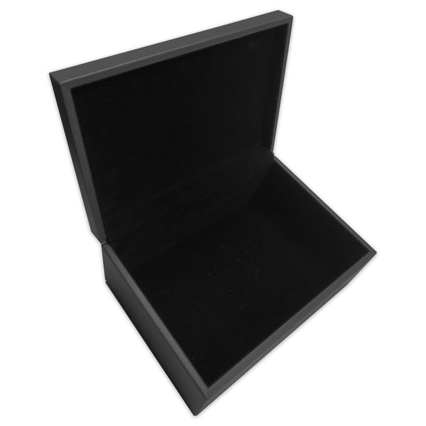 Dacasso Black Leatherette Lidded Box