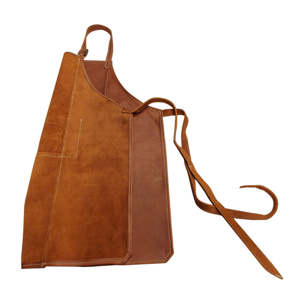 Dacasso Brown Leather Full Size Apron