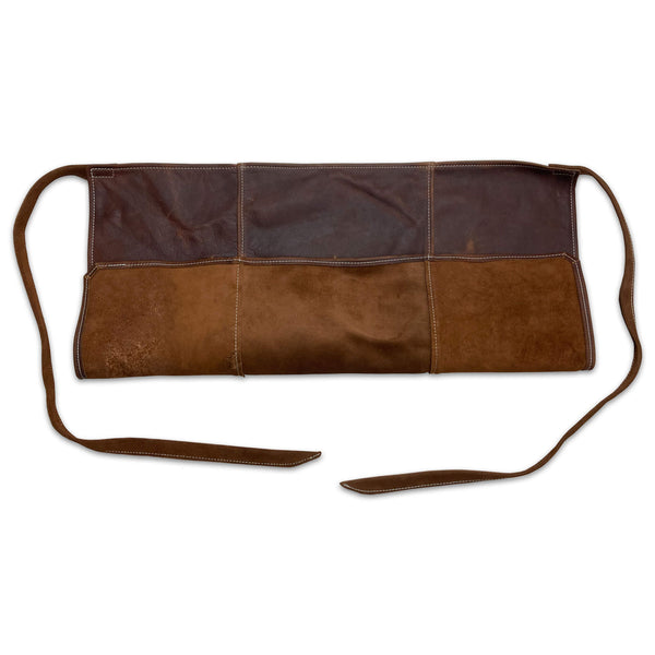 Dacasso Brown Leather Half Size Apron