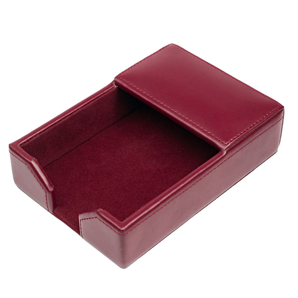 dacasso Burgundy Bonded Leather 4" x 6" Memo Holder