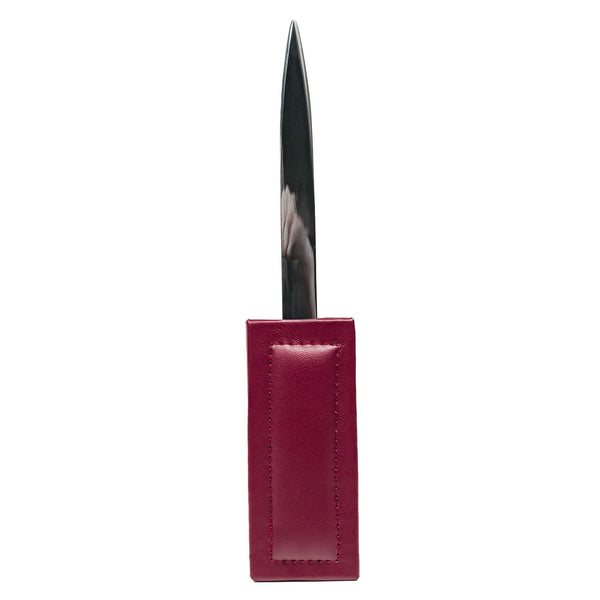 dacasso Burgundy Bonded Leather Letter Opener