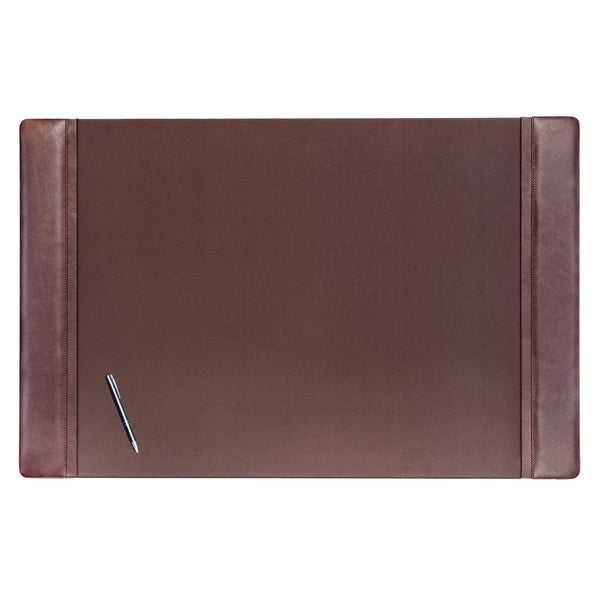dacasso Chocolate Brown Leather 38" x 24" Desk Pad