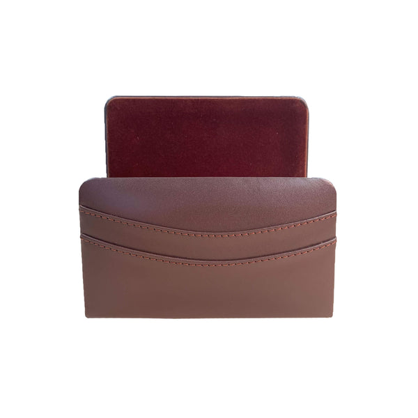 Dacasso Chocolate Brown Leather Letter Holder